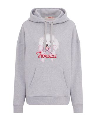 Fiorucci Poodle Graphic Sweatshirt with Relaxed Fit and Hood
