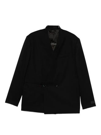 Kenzo double-breasted wool jacket - men - Virgin Wool/Viscose/Cotton - 50 - Black