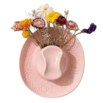 OEM Jarrones Decorativos De Cer&aacute;mica Para Centros De Mesa, Jarrones De Color Rosa