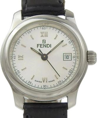 Fendi Pre-owned Watches, female, Gray, Size: ONE SIZE Pre-owned Stainless Steel Watch