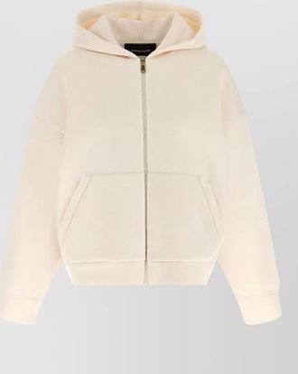 Fabiana Filippi cashmere hooded top kangaroo pocket
