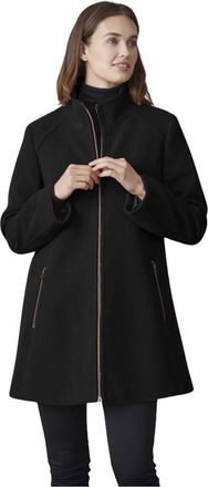 Junge Marie Swinger Parka - Dames - Parka Jassen - Zwart - XL - Wol - Jassen