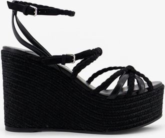 Jimmy Choo London Sandali Nyra in pelle e rafia - JIMMY CHOO - gender_Woman