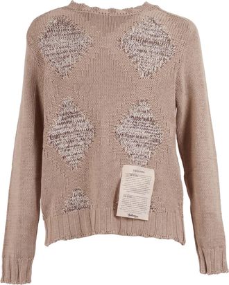 Ballantyne Diamond Pattern Textured Sweater