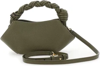 Ganni Womens Handbag Bou Mini Brown Polyurethane Handbags Hand Bags