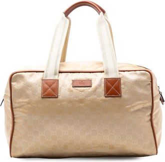 Gucci Pre-owned Gucci GG Nylon Web Travel Bag 153240 204046