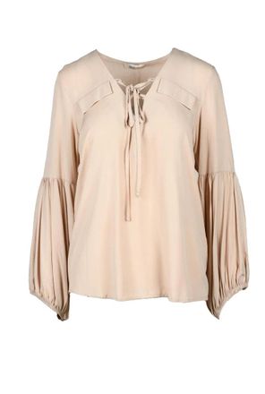 Think Beige Viscose Blouse