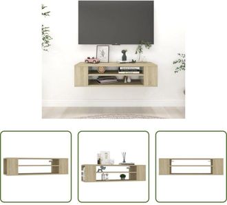 vidaXL vidaXL Mobile in legno - Mobile TV Pensile Rovere Sonoma 100x30x26,5cm Legno Multistrato