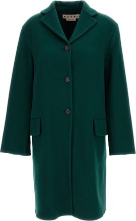 Marni Cocoon Silhouette Wool And Cashmere Coat