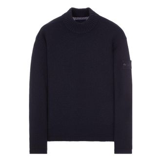 Stone Island Wool Turtleneck Sweater Black 7915558FA-V0020