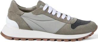Brunello Cucinelli Sneakers con dettaglio Monili - Verde