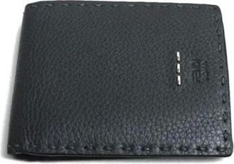 Fendi Pre-owned Wallets, male, Gray, Size: ONE SIZE Pre-owned Vintage Bi-fold Wallet
