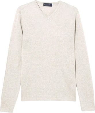 Brooks Brothers Maglione in cotone misto lino - Toni neutri