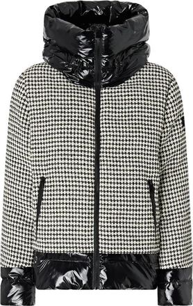 Pinko Daboecia Imbottito Tweed - Dames - Winterjassen - Zwart - M - Tweed - Jassen