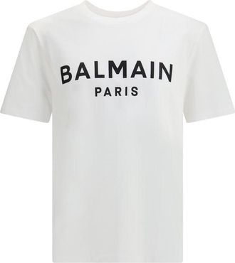 Balmain Witte Katoenen T-shirt