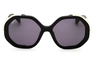 Max Mara MM0094 Oversized Acetate Sunglasses - Black