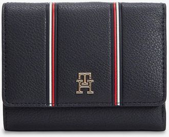 Tommy Hilfiger Womens Signature Stripe Trifold Wallet - Blue