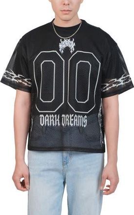 Brooklyn Cloth Midnight Dark Dreams Mesh Jersey in Black at Nordstrom Rack, Size X-Large