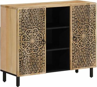 vidaXL Side Cabinet 90x33x75 cm Solid Wood Mango vidaXL