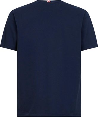 MC2 Saint Barth Mens T-Shirt Bakewell Navy Blue Cotton Piqu&eacute; T-Shirts And Polos