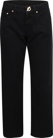Cult Gaia Straight-Leg Jeans with Clip Closure