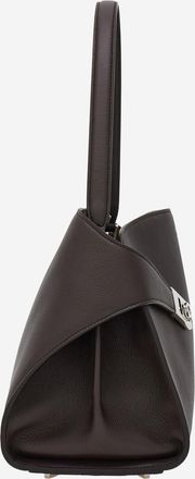 Ferragamo Womens Shoulder Bag Hug Soft Leather Dark Brown