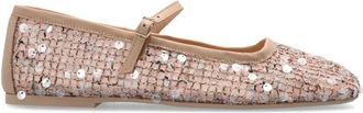 AGL Ceramic Mary Jane - Dames - Ballerinas - Roze - 40 EU - Leer - Schoenen