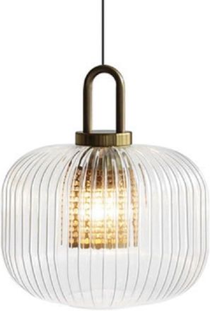 OEM Luz Colgante De Farol De Cristal De 24cm, L&aacute;mpara Colgante De Techo Retro Industrial Con Base De Bronce E27 L&aacute;mpara De Ara&ntilde;a Para Cocina Y Comedor