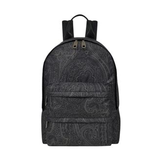 Etro Heren, Tassen, Grijs, Maat: ONE Size Nylon