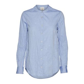 Julie Fagerholt - Heartmade Maple Shirt - Blouses & Shirts - Mujer - Azul - 2XS