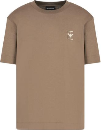 Emporio Armani Rubberised Logo Asv Jersey T-Shirt, Size Large