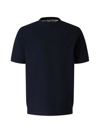 Canali T-shirt con logo ricamato - Blu