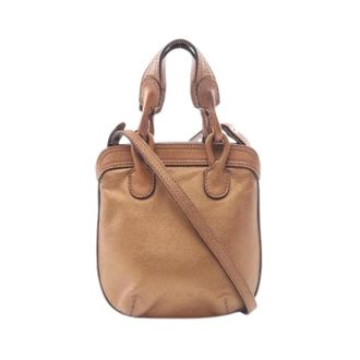Loewe Pre-owned Mini Bags, female, Brown, Size: ONE SIZE Pre-owned Fiesta Leather 2way Handbag