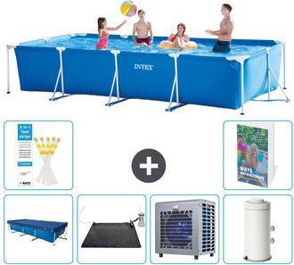 Intex Piscina Con Estructura Rectangular - 450x220x84 Cm - 7-piezas S2