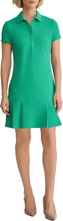 Jones New York Karolina Pleated Polo Dress in Kelly at Nordstrom, Size X-Large
