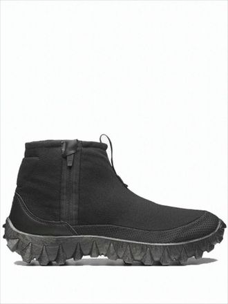 Salomon Ankle-High Black Wool-Lined Boots With Rugged Sole