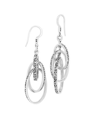 Lois Hill Silver Drop Earrings