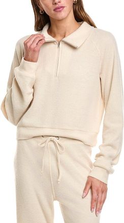 Theo & Spence Theo And Spence Waffle 1/4-Zip Pullover