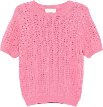 Lisa Yang Top a maniche corte - Rosa