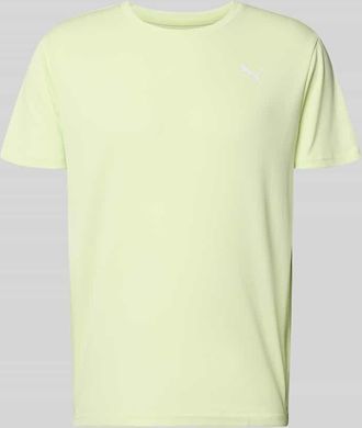 Puma TRAINING T-Shirt mit Label-Detail Modell in Neon Gelb, Gr&ouml;&szlig;e XXL