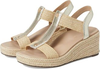 Vionic Calera Ankle Straps Womens Sandals Gold Metallic Leather : 6.5 W