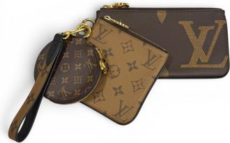 Louis Vuitton Brown Leather Pochette (Pre-Owned)