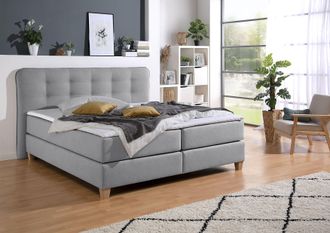 HOME AFFAIRE Boxspringbett inklusive Komfortschaum-Topper