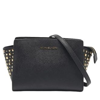 Michael Kors Pre-owned Leren Crossbody Tas - Dames - Pre-owned - Zwart - Maat: ONE Size Leer