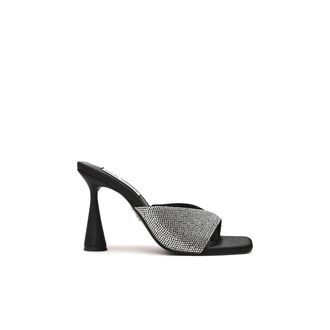 Steve Madden Womens Herah 010 Sandals - Black Fabric - Size UK 6