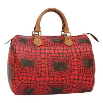 Louis Vuitton Tweedehands Canvas handtassen - Dames - Pre-owned - Rood - Maat: ONE Size Leer