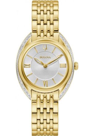 Bulova Womens 98R298 Ladies Classic Watch - Gold - One Size