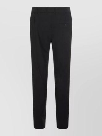 Giorgio Armani casual trousers textured fabric back pocket belt loops