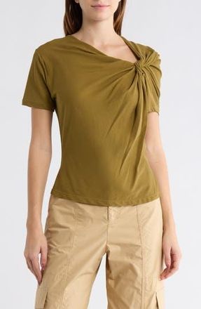 A.L.C. Liz Asymmetric Twist T-Shirt in Hazel at Nordstrom Rack, Size X-Small