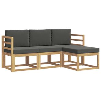 vidaXL Conjunto De Sof&aacute;s De Exterior 4 Pcs Vidaxl